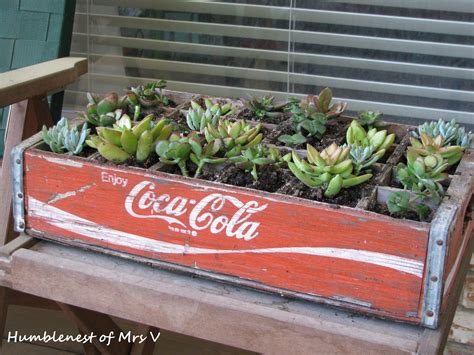 The Humblenest Of Mrs V Repurpose A Vintage Soda Crate