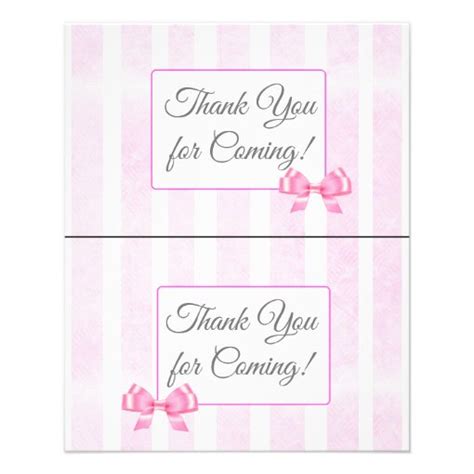 Pink Footprints Themed Baby Shower Games Flyer Zazzle