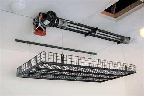 Diy Overhead Garage Storage Pulley System Garage Pulley System From