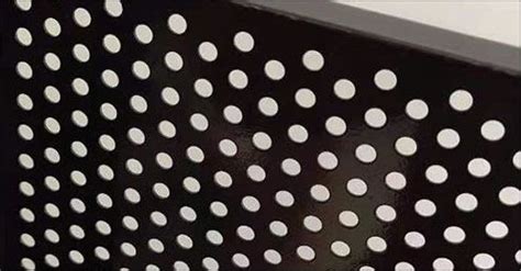 Perforated Aluminum Mesh Screen Powder Coated Black For Architectural