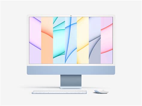 Free Imac 24 Inch Mockup 2021 Uistoredesign