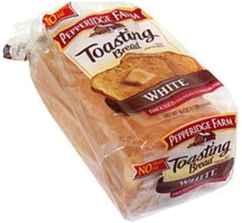 You'll lose nextday delivery if your cart contains one or more items not labeled nextday eligible. Pepperidge Farm White Toasting Bread - 16 oz, Nutrition Information | Innit