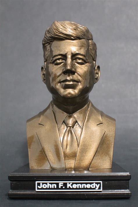 John F Kennedy Jfk 8 Inch Premium Bust Solid Hand Finished Etsy