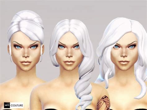Missfortune Sims No More Grey Hair Intense White Part 2 Sims 4