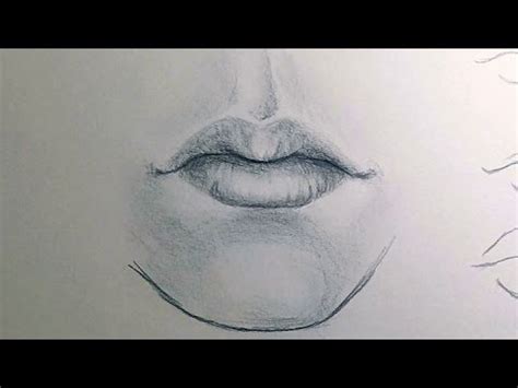 At the top of the lip, closer to the nose; How to Draw a Mouth - YouTube