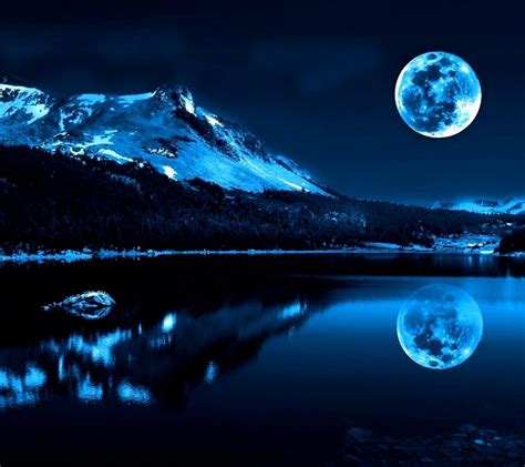 Full Moon In A Winter Night