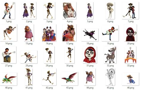 Coco Clipart Coco Png Files Coco Characters Coco Cartoon Etsy