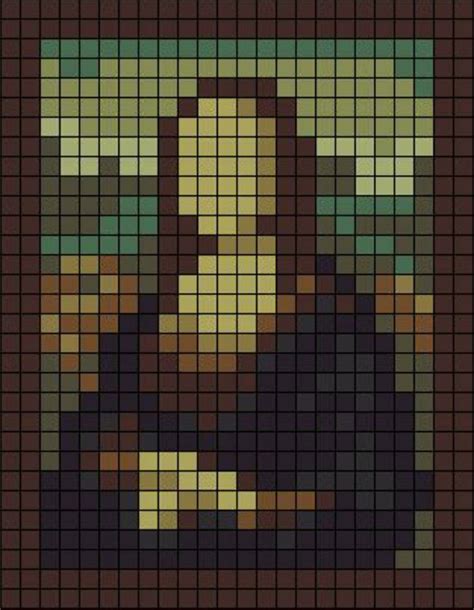 Mona Lisa Pixel Art Pixel Art Pixel Art Templates Art Template The Best Porn Website