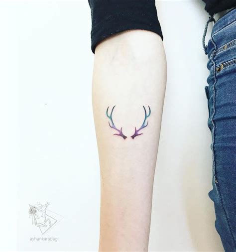 Antlers By Ayhan Karadag Girl Tattoos Pretty Tattoos Antler Tattoos