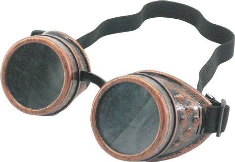 Buy Steampunk Goggles Rustic Copper Vintage Goggle Cyber Welding Goth Cosplay Glasses Red Copper