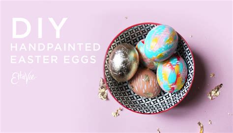 Diy Bright Brushstroke Easter Eggs Tutorial — Ettavee