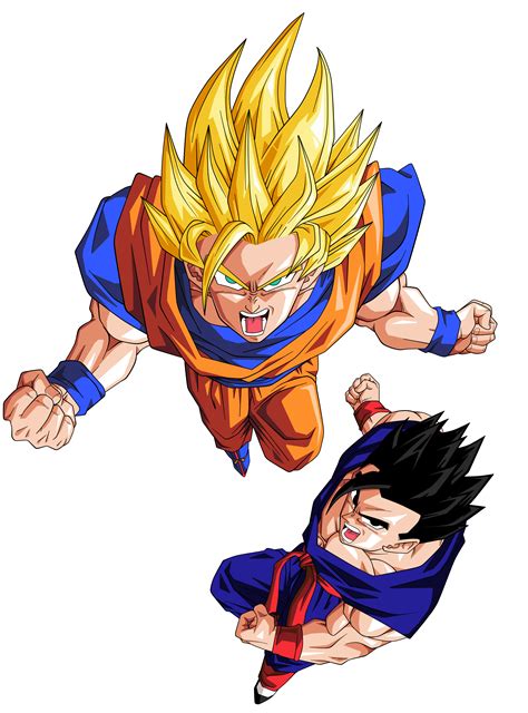 Goku y Son Gohanda by BardockSonic on DeviantArt