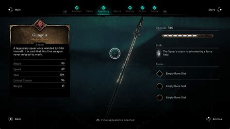 Gungnir Mythical Spear Location Assassins Creed Valhalla Guide