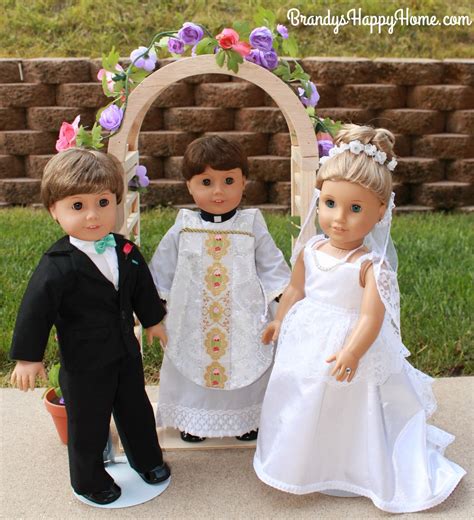 Doll Wedding Priest And Couple American Girl Doll Costumes American Girl Doll Pictures
