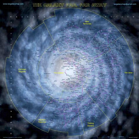 Official Star Wars Galactic Map