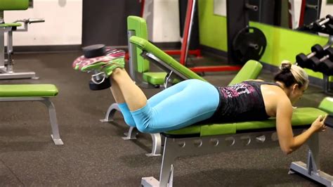 Hamstring Curls With Dumbbell Youtube