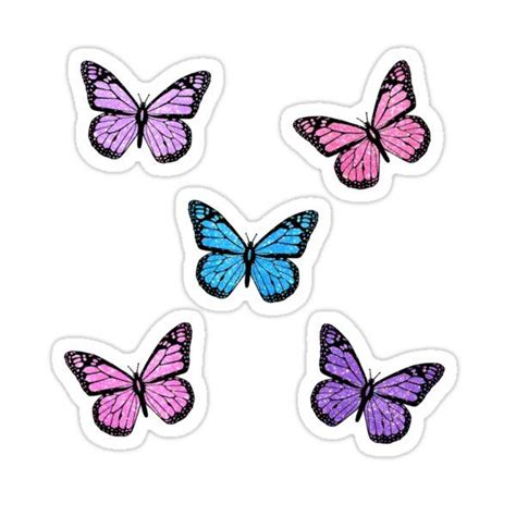 Butterfly Sticker Set Sticker By Disco Dottie Pegatinas Imprimibles
