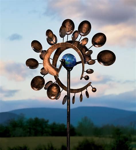 100m consumers helped this year. Dual-Motion Copper-Colored Metal Wind Spinner with Glowing ...