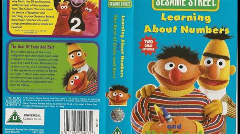 Sesame Street Learning About Numbers And The Best Of Ernie And Bert 1997 Uk Vhs Youtube