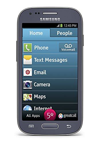 Greatcall Samsung Jitterbug Touch3 Senior Smartphone With 1 Touch