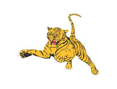 Tiger Clipart Clip Tigers Chinese Cartoon Vector