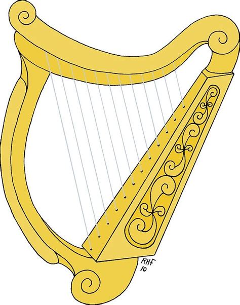 Irish Harp Sticker By Richard Fay Irish Harp Harp Celtic Harp