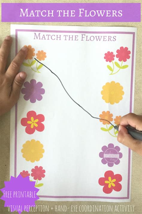 Flower Matching Game Printable