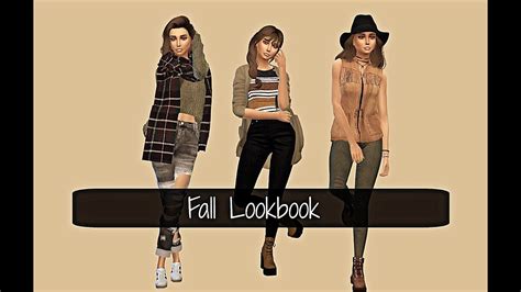Sims 4 Fall Lookbook Cc List Youtube