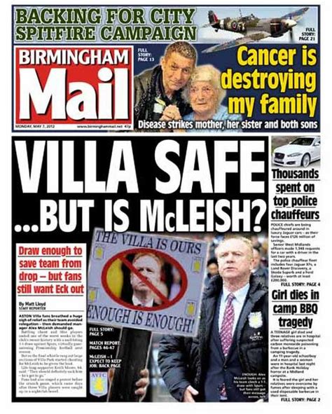 Today S Birmingham Mail Front Page The Headlines Birmingham Live