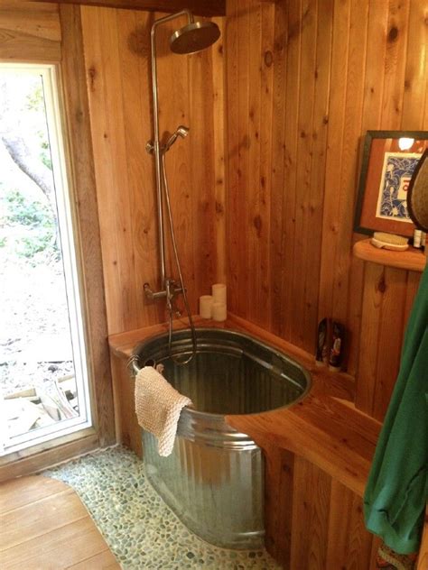 See more ideas about bathrooms remodel, bathroom design, small bathroom. Tiny House Tour: Perfectly Rustic Tiny Mountain Log Cabin ...