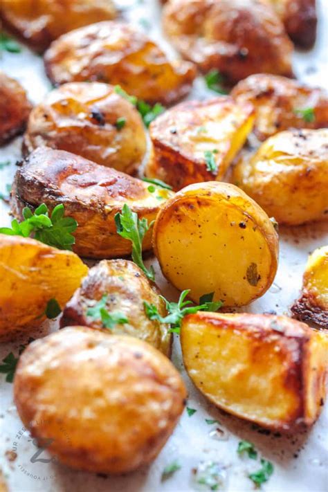 Oven Roasted Potatoes Crispy Tender Our Zesty Life