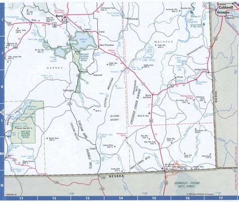 Map Of Oregon Easternfree Highway Road Map Or With Cities Towns Counties