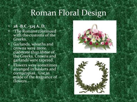 Ppt The History Of Floral Design Powerpoint Presentation Id1703018