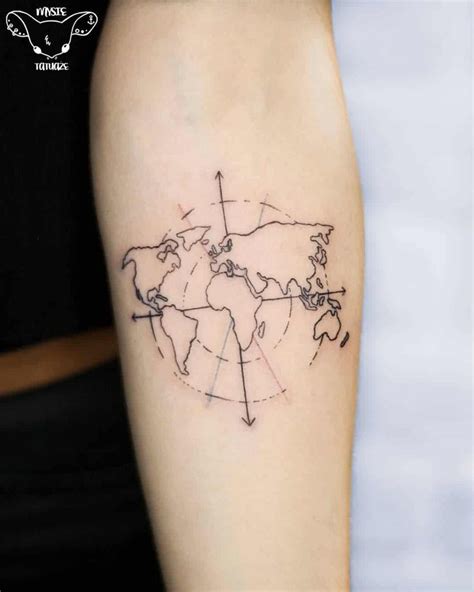 101 amazing world map tattoo designs you need to see outsons men s fashion tips and style