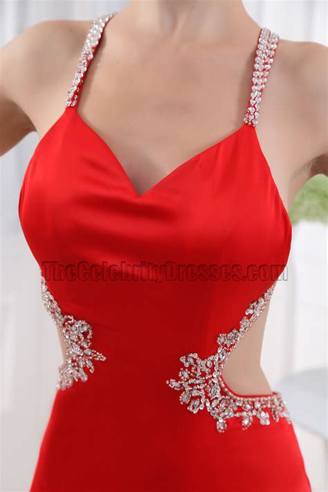 Sexy Red Long Backless Prom Dress Evening Gowns Thecelebritydresses
