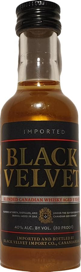 Black Velvet Blended Canadian Whisky Ratings And Reviews Whiskybase
