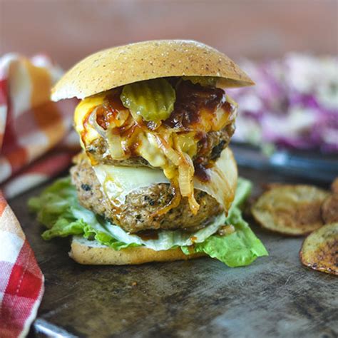 Grilled Onion Turkey Burger Feed Your Soul Too