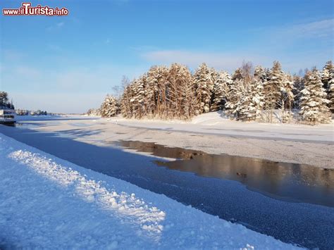 Confine tra la finlandia e la russia (it); I paesaggi invernali della Finlandia orientale ... | Foto ...