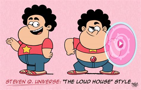 Mm Loud House Style Steven Quartz Universe By Mast3r Rainb0w On