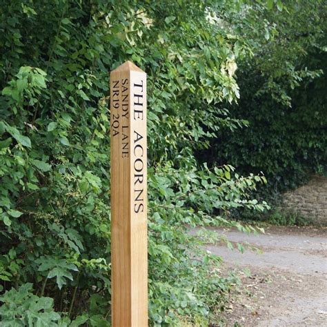 Personalised Oak Sign Post By Traditional Wooden Ts