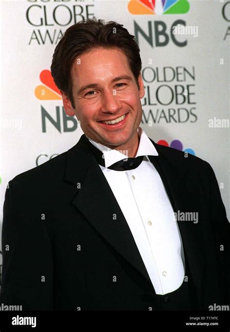 Los Angeles Ca January 20 1997 Actor David Duchovny At The Golden