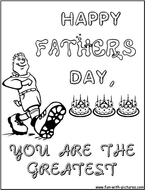 Father and son driving a big and a small car. Fathers Day Coloring Pages - Free Printable Colouring ...