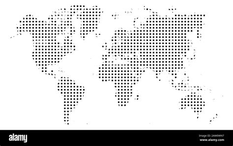 World Map Vector On White Background World Map From Dot For Background