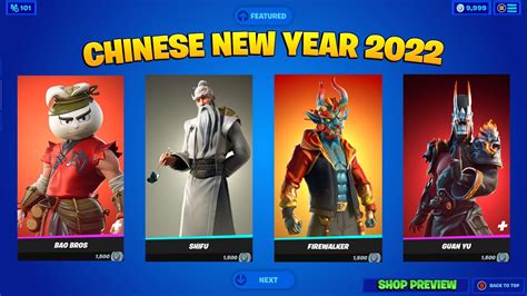 Fortnite Lunar Chinese New Year 2022 Item Shop Preview Very Rares