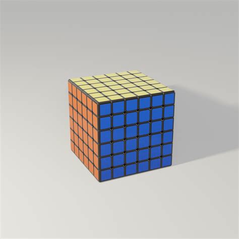 Rubiks Cube 6x6 3d Model Cgtrader