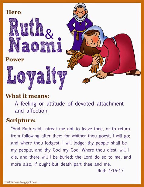 This Lds Mom Scripture Heroes Ruth And Naomi