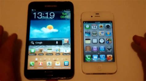Samsung Galaxy Note Vs Iphone 4s Speed Test Youtube