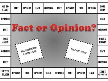 Fact Or Opinion Activities
