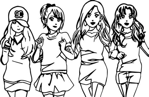 Best Friends Coloring Pages Pdf To Print Coloringfolder In Anime Best Friends Cool
