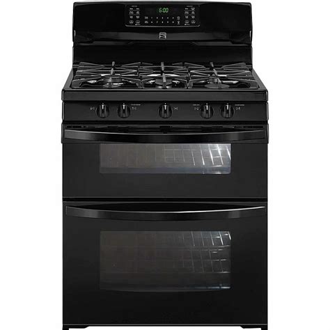 Kenmore 78049 59 Cu Ft Double Oven Gas Range Black Sears Outlet